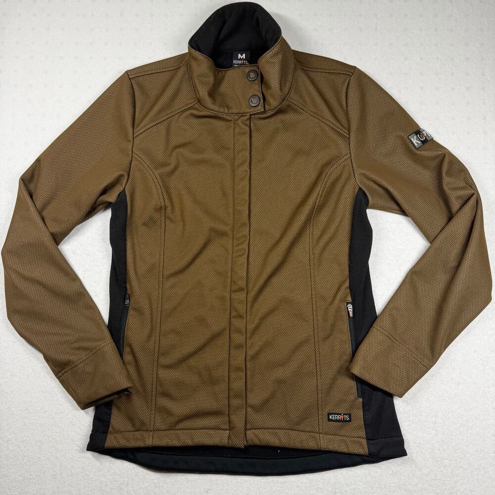 Kerrits Team Rider Women’s Softshell Equestrian Riding Jacket Brown Black M